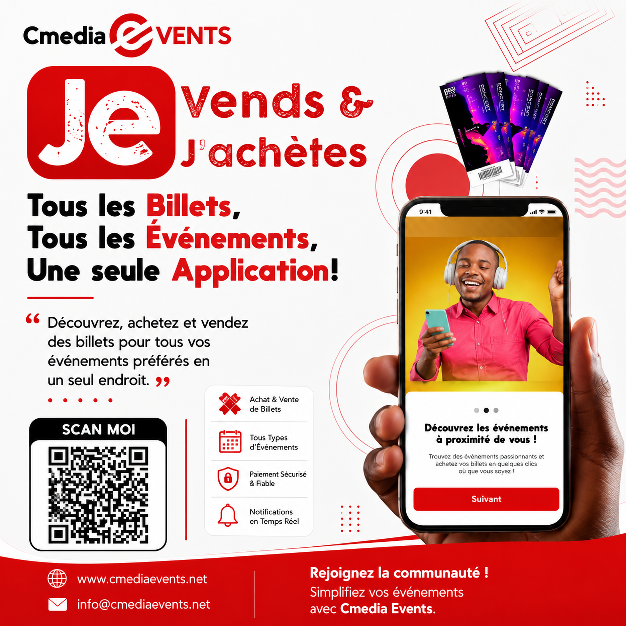 Cmedia Events — Billetterie événementielle